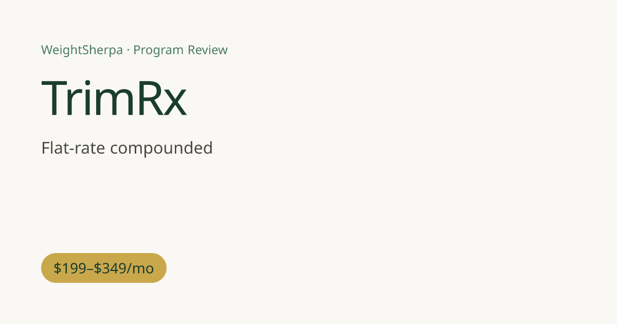 TrimRx Review 2026: Cost, Clinical Depth, Pros & Cons | WeightSherpa